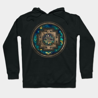 Sri Yantra  / Sri Chakra Marble and Gold Hoodie